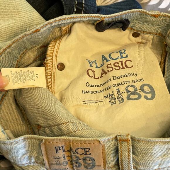 Vintage 12 PLACE high rise denim jeans wide leg classic light blue trendy - Picture 5 of 9